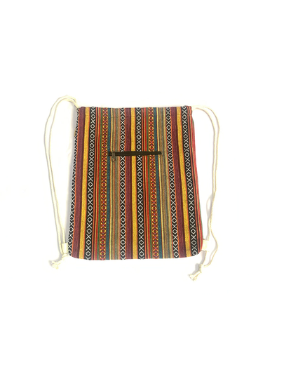 Unique Mini Handwoven Cotton Gheri Dori Backpack Hippie Festival |100 Vegan| Fair Trade | Handmade With Love