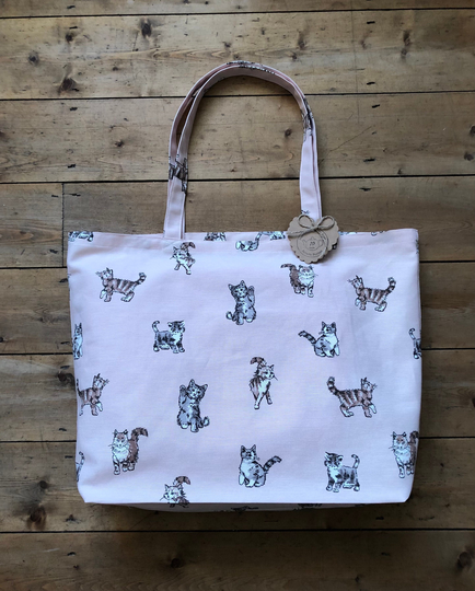 Cats & Kittens Tote Bag, Lunch Shopping School