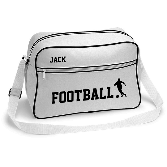 Personalised Retro Sports Bag Football By Inspired Creative Design