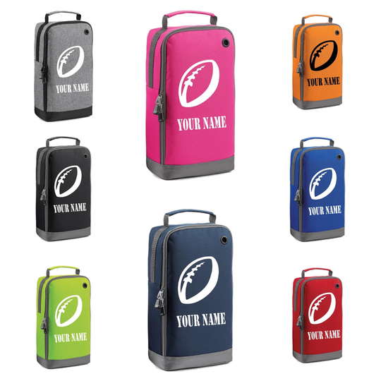 Personalised Rugby Boot Bag Boys Girls Footy Any Name Kids Sports Pe Kit