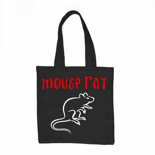 Mouse Rat Tote Bag Shopping Grocery Commuter Parc Rec Tv Television Music Rock Band Logo Parody Comedy