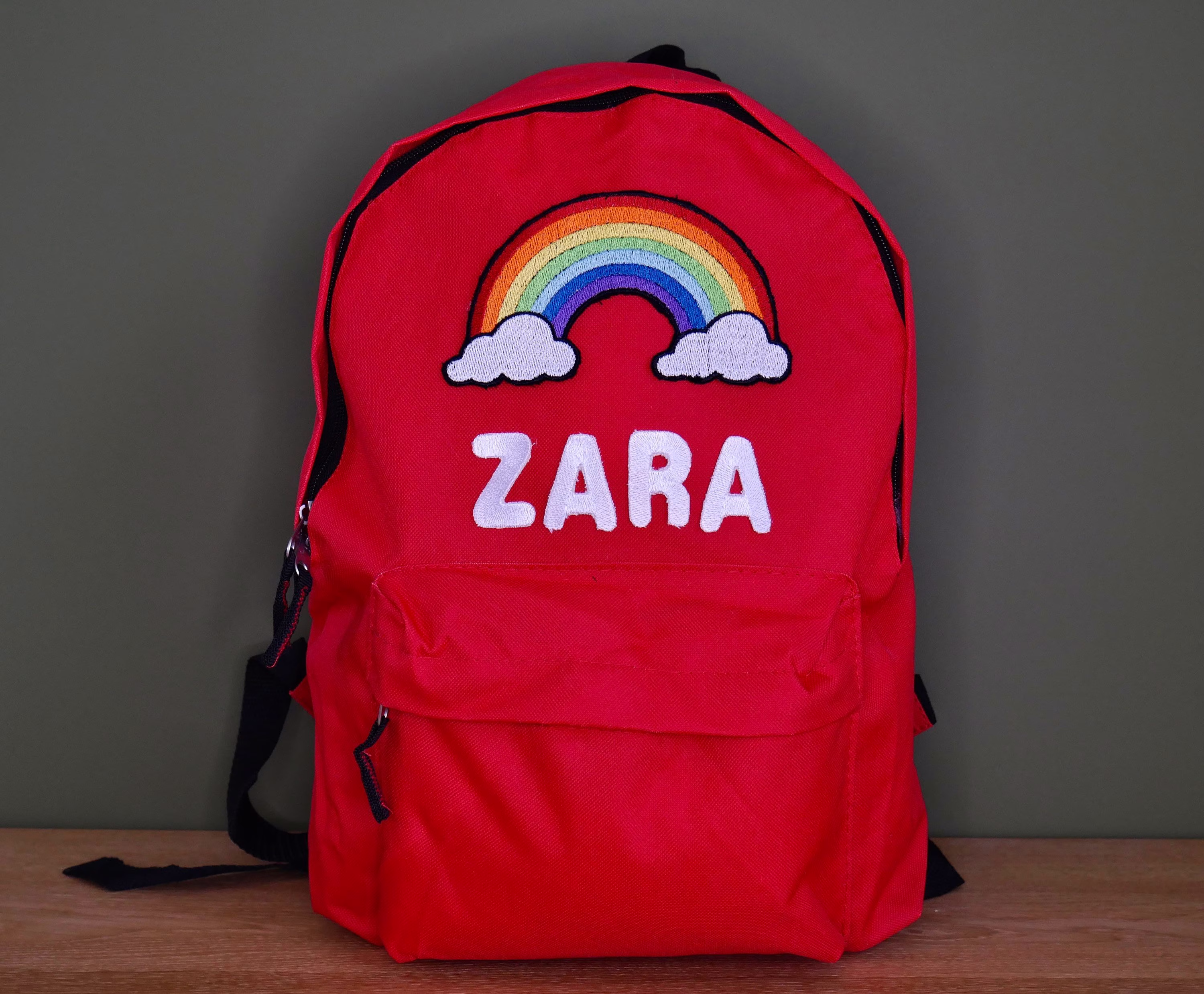 Personalised Embroidered Kids Backpack, Customisable School Bag, Boys Girls Rucksack