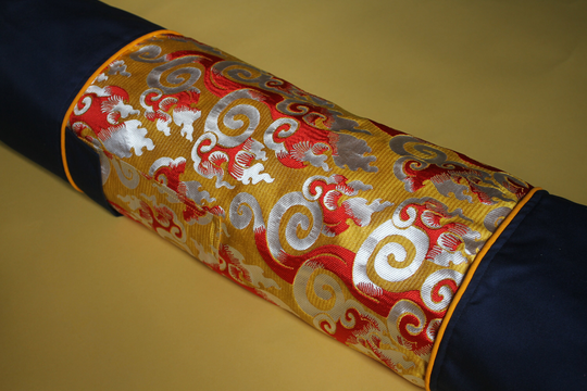 Yoga Mat Bag With Tibetan Cloud, Blue Cotton
