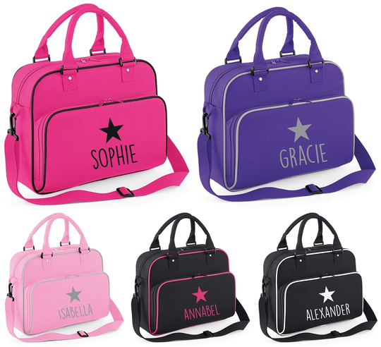 Personalised Star Name Kids Dance Bag