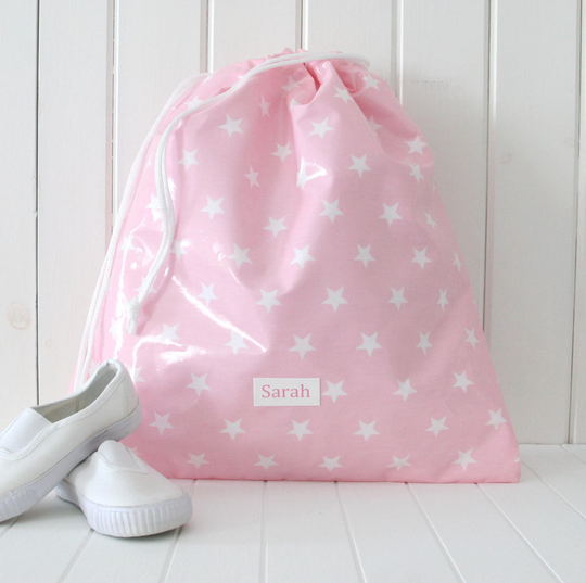 Children's Personalized Waterproof Pe Bag, Kids Monogrammed Swim Gym School Personalised Kit, Nursery Ballet