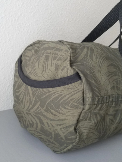 Children's Duffle Bag, Weekend Day Care Sleep Over Vintage, Palm Leaf, Boy, Girl