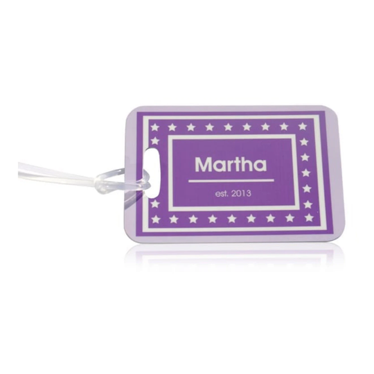 Personalised Luggage Tags - Bag Printed Tag