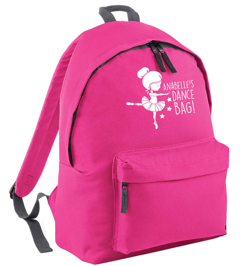 Dance Bag, Personalised Backpack/Rucksack Ballet Tap Ballroom Street Tutu Shoes Music Cute Hipster Bag 6494