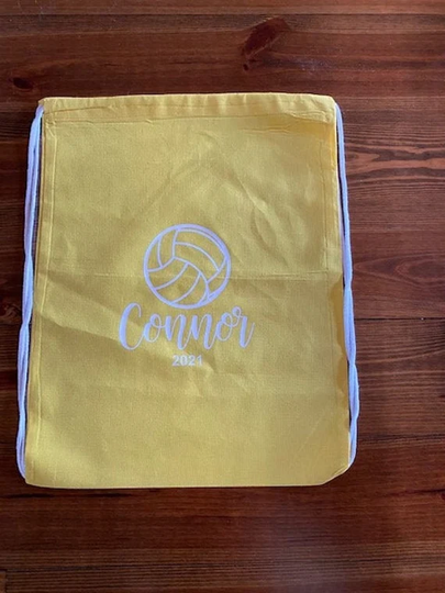 Custom Sports Drawstring Bag Tennis/Gymnastics/Dance/Volleyball/Soccer/Softball/Lacrosse/Field Hockey/Basketball/Irish Dancing
