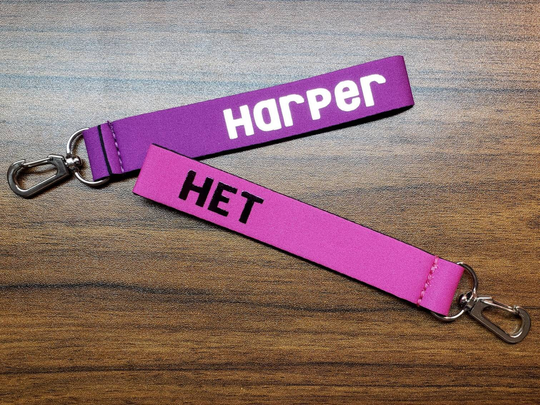 Customize Your Own Neoprene Wristlet Keychain | Camp Sport Gym Bag School Backpack