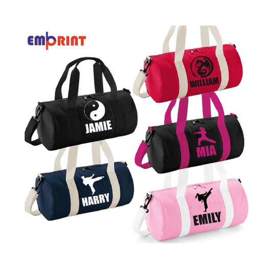 Personalised Karate Bag Kids Martial Arts Uniform Boys Girls Judo Kit Childrens Taekwondo