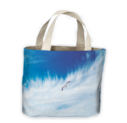 Seagull in Sky Tote Shopping Bag For Life