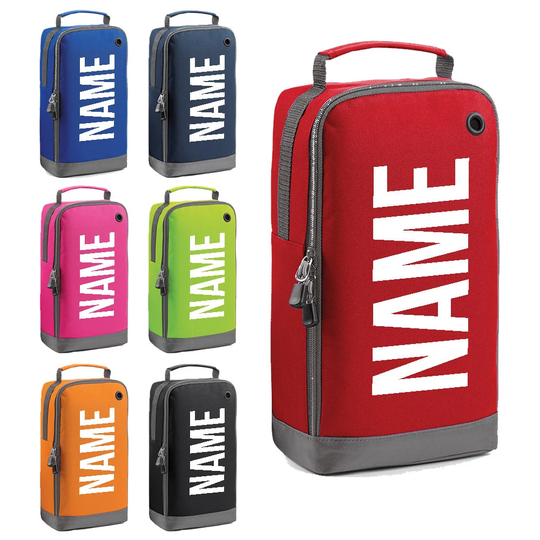 Personalised Name Boot Bag Boys Girls Football Rugby Customised Kids School Pe Sports Gym Shoe Kit Fb2