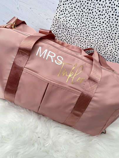 Overnight Bag Personalised, Duffel Bag, Personalised Hold All, Carry On Large Travel Hospital