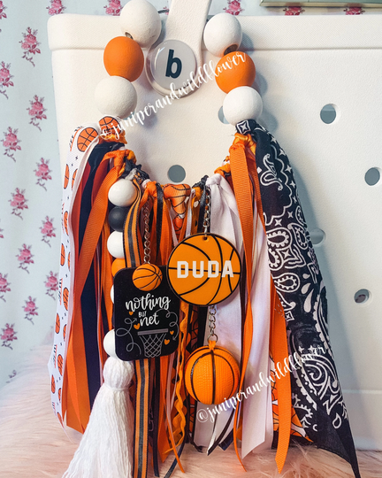 The Original Customizable Bag Tassels - Basketball Edition