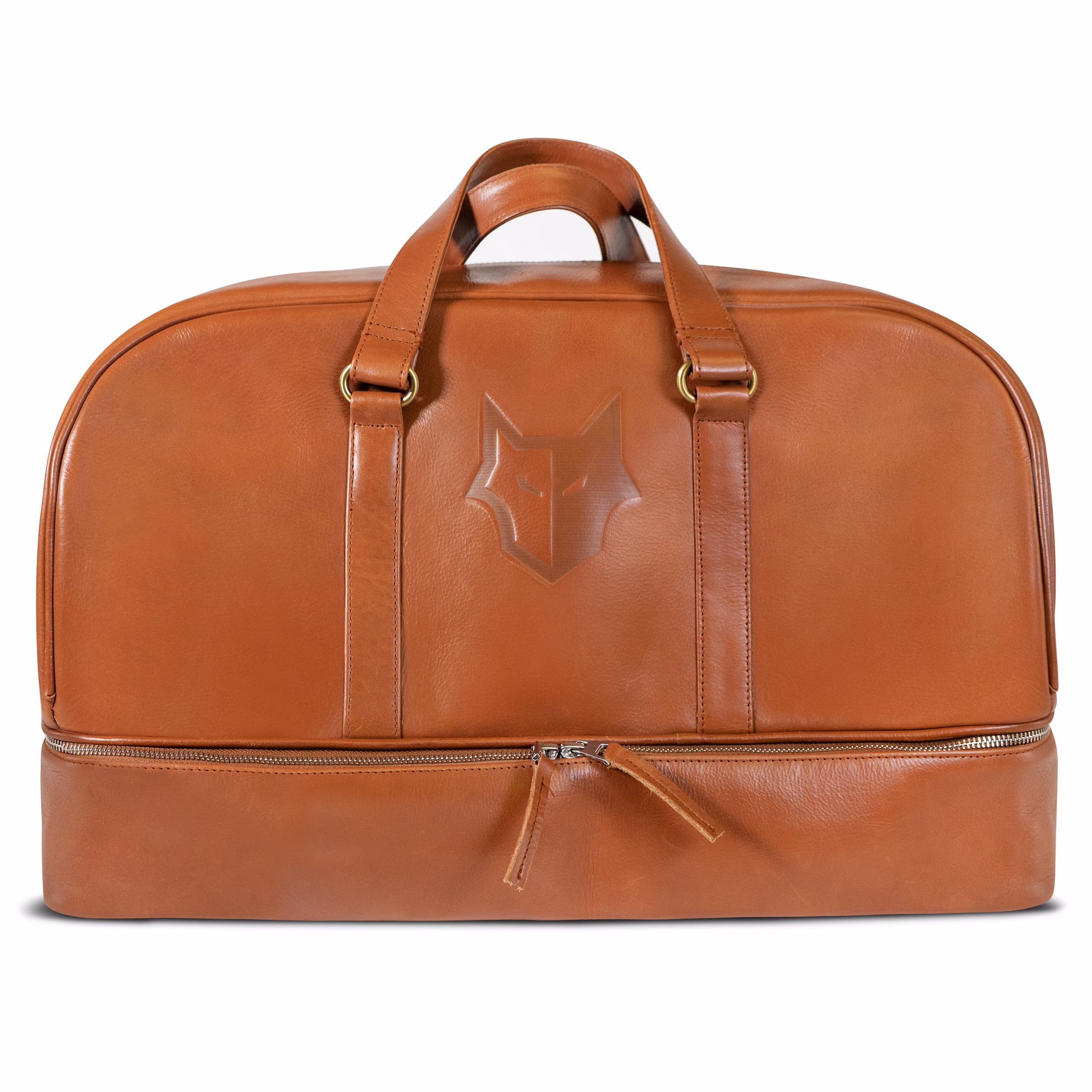 The Original Duffle Bag | Personalized Leather Camping Bag| Weekender & Sturdy Travel Vacation With Shoe Compartment Airplane