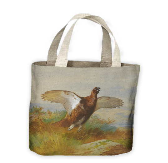 Archibald Thorburn Red Grouse in Flight Tote Shopping Bag For Life