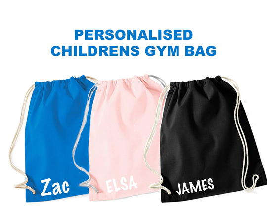Personalised Kids Gym Bag For School & Sports
