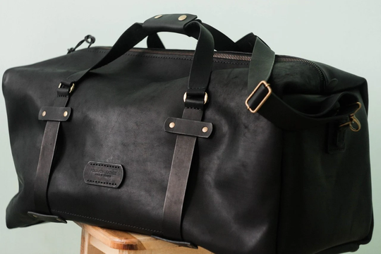 Large Papa Duffle, Large Duffle Bag, Leather Travel Gym Weekender Luggage Bag, Weekend Bag