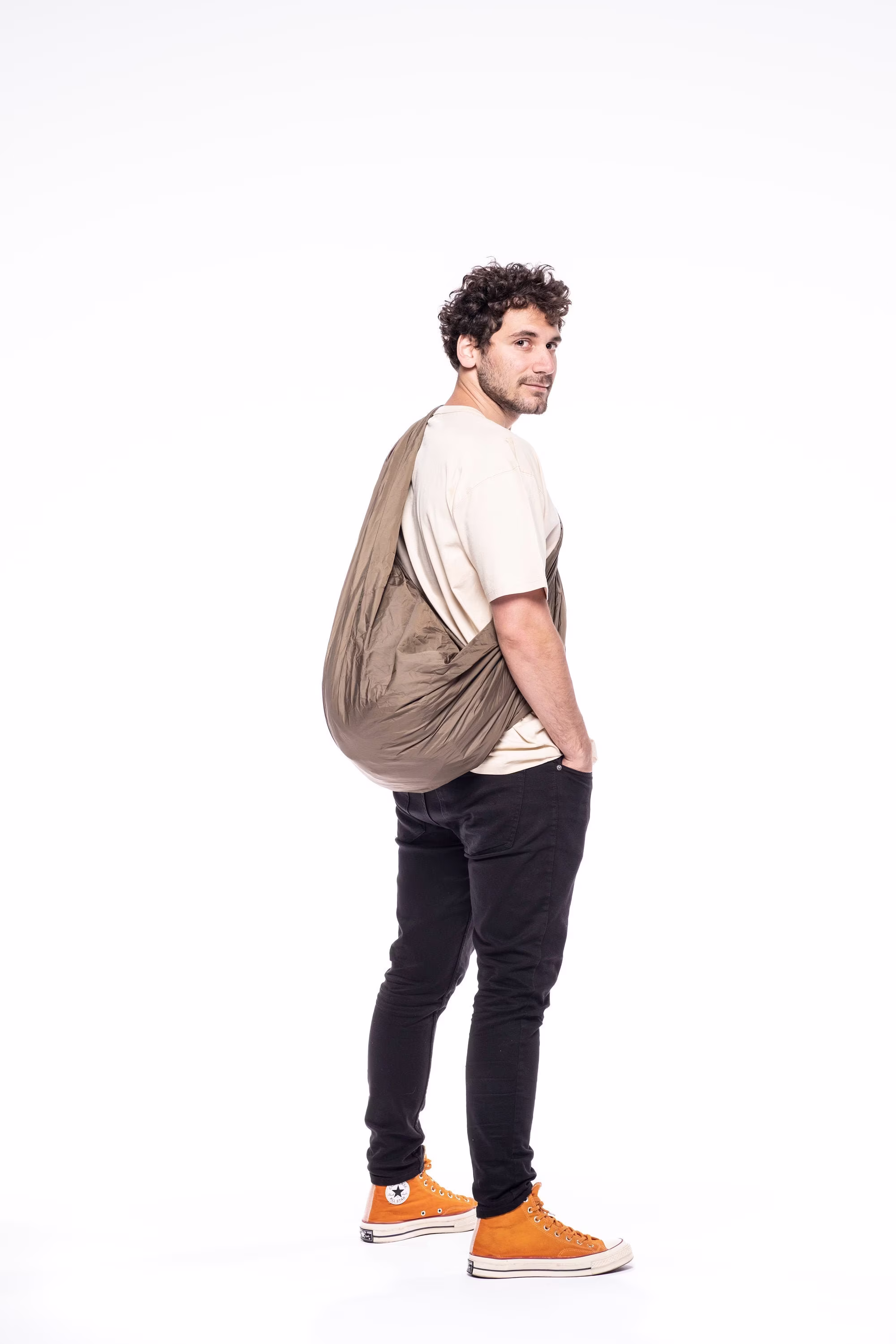 Everyday Crossbody City Bag With Pocket, Weekender For Men, Reusable Bikers Bag, Christmas Gift